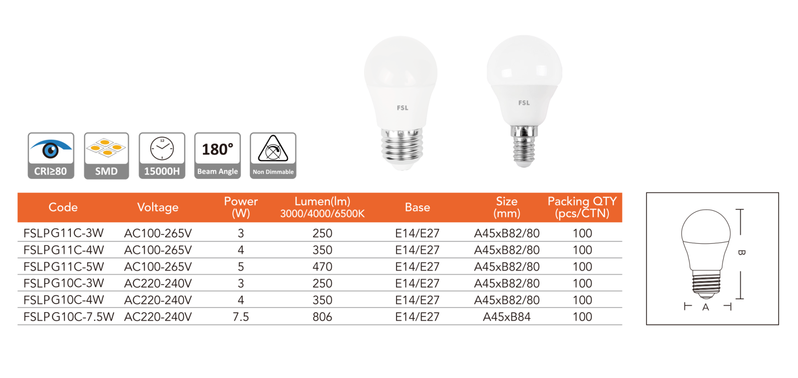 đèn led FSLPG11C